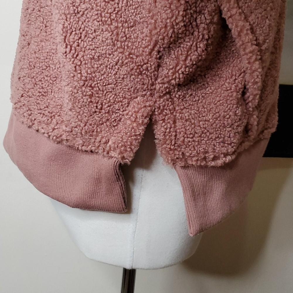 NWOT Joy Lab Quarter Zip Sherpa Jacket - Picture 5 of 9